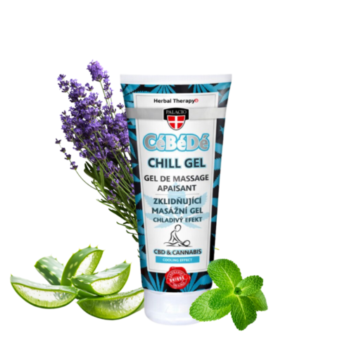 Gel de masaje refrescante con CBD