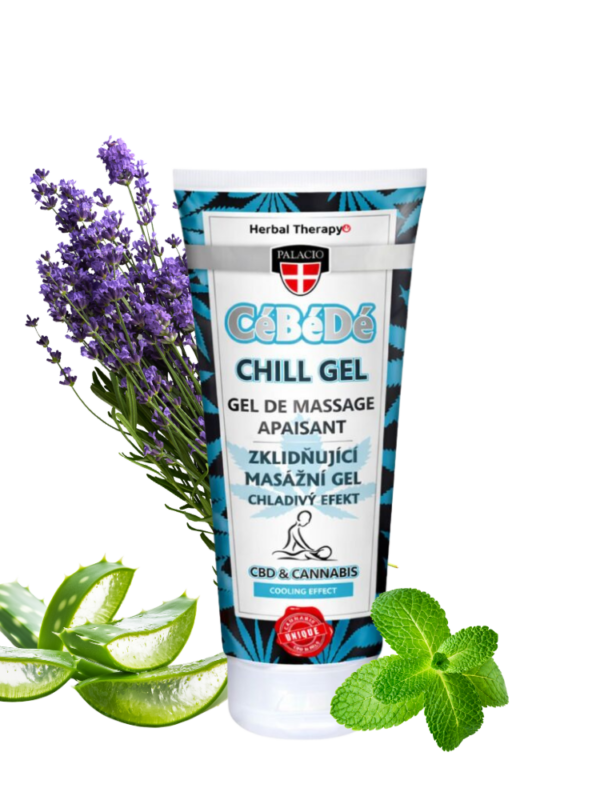 Gel de masaje refrescante con CBD