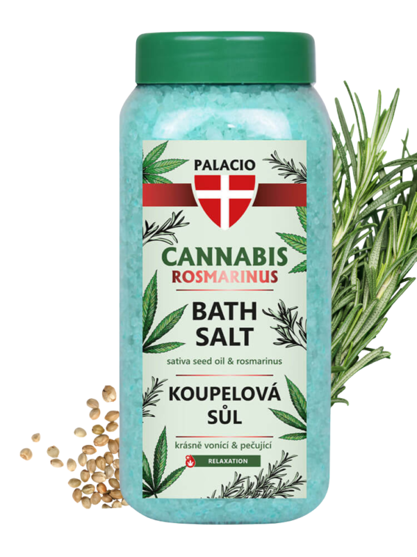 Sal de Baño con Aceite de Semilla de Sativa y Romero